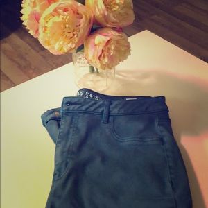 Colored Sky High American Eagle Jeggings